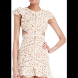 Signature 8 Cutout Lace White Dress
